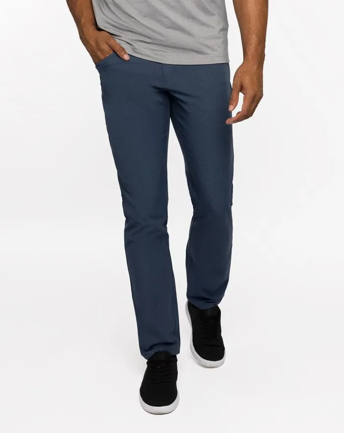Men OPEN TO CLOSE PANT Heather Navy TravisMathew Pants