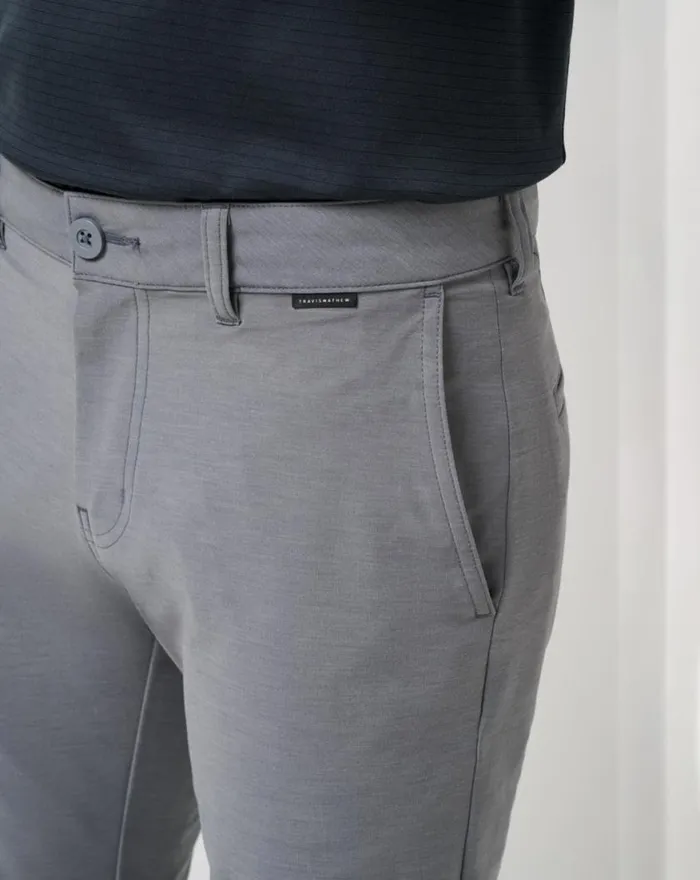 Men OPEN TO CLOSE TECH CHINO PANT Heather Quiet Shade TravisMathew Pants