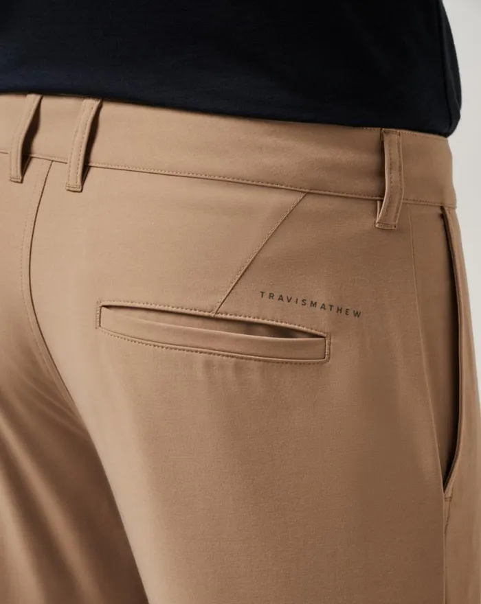 Men OPEN TO CLOSE TECH CHINO PANT Khaki TravisMathew Pants