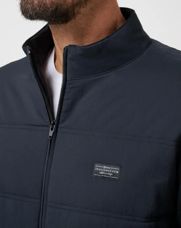 Men PALISADES PUFFER JACKET Black TravisMathew Jackets