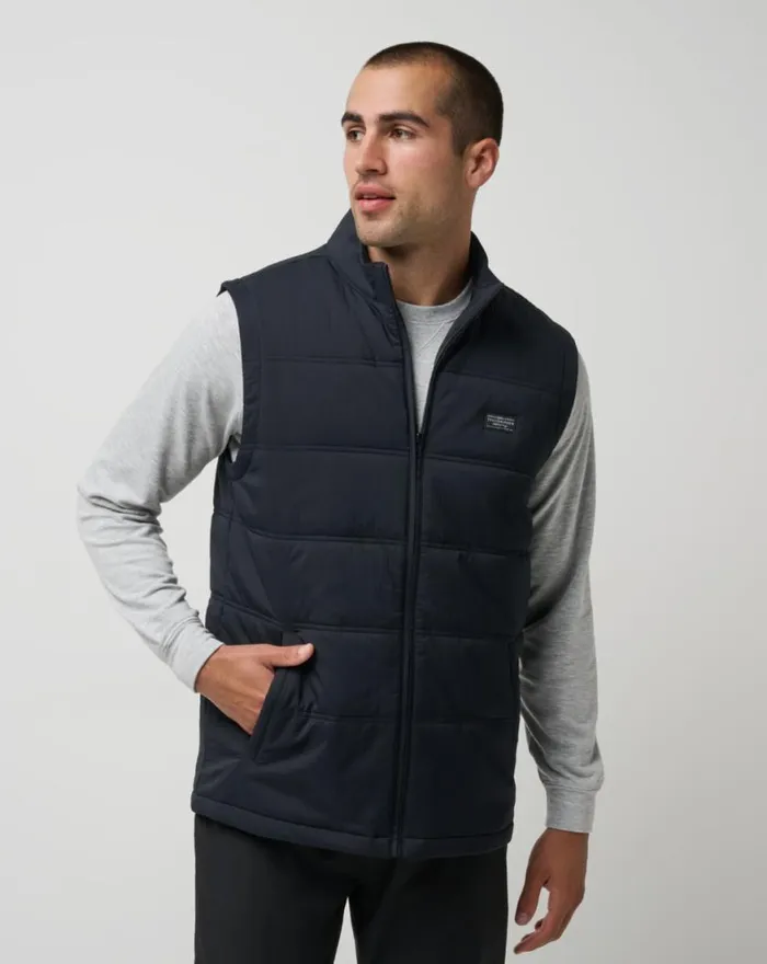 Men PALISADES PUFFER VEST Black TravisMathew Vests