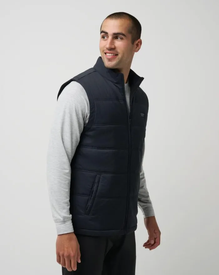 Men PALISADES PUFFER VEST Black TravisMathew Vests