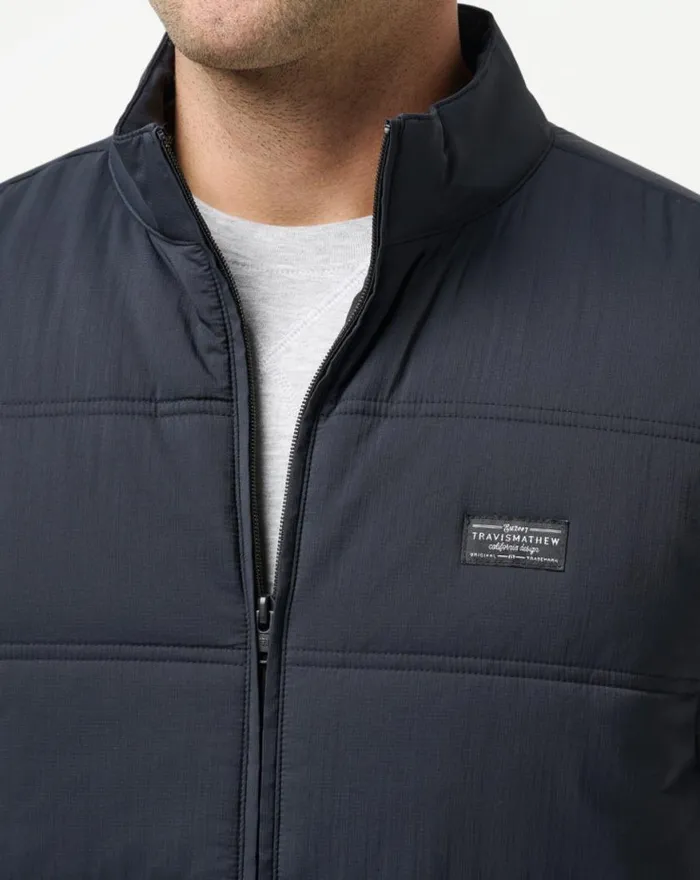 Men PALISADES PUFFER VEST Black TravisMathew Vests