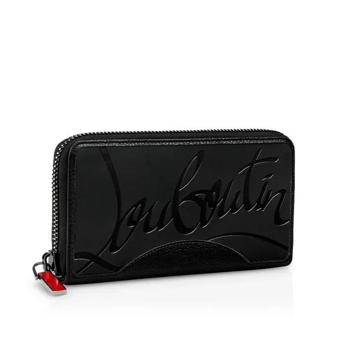 Men Panettone Wallet Wallet 8211 Calf Leather 8211 Black Black Christian Louboutin Wallets and Cardholders
