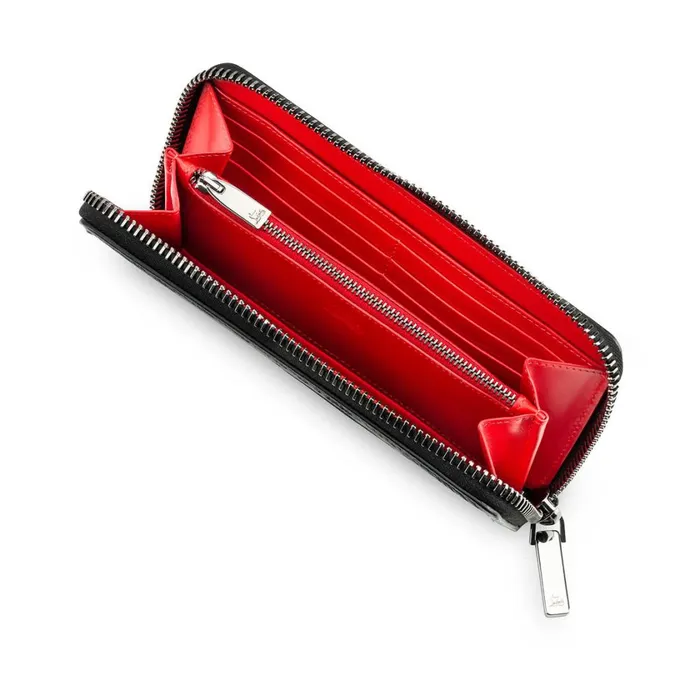 Men Panettone Wallet Wallet 8211 Calf Leather 8211 Black Black Christian Louboutin Wallets and Cardholders
