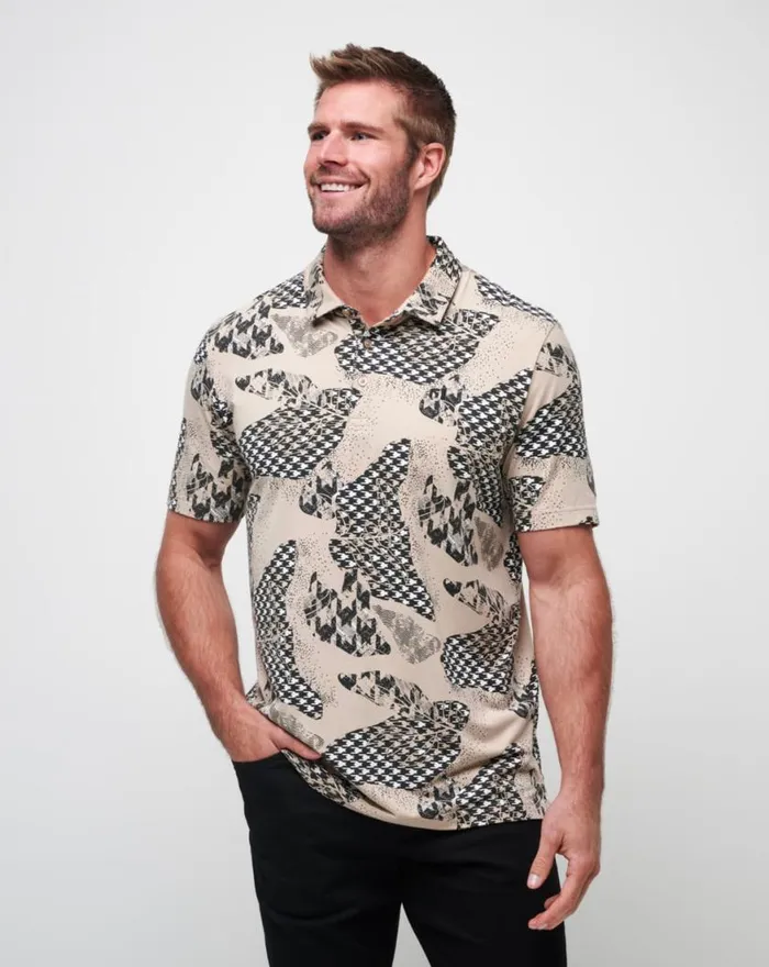 Men PAPER TIGER POLO Oxford Tan TravisMathew Polos