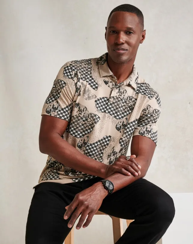 Men PAPER TIGER POLO Oxford Tan TravisMathew Polos