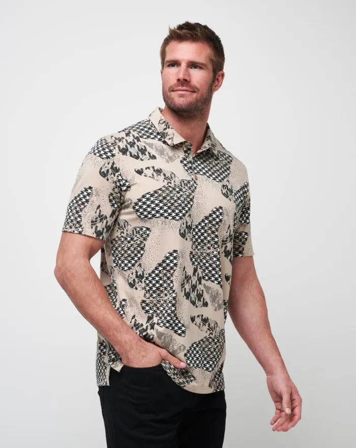 Men PAPER TIGER POLO Oxford Tan TravisMathew Polos