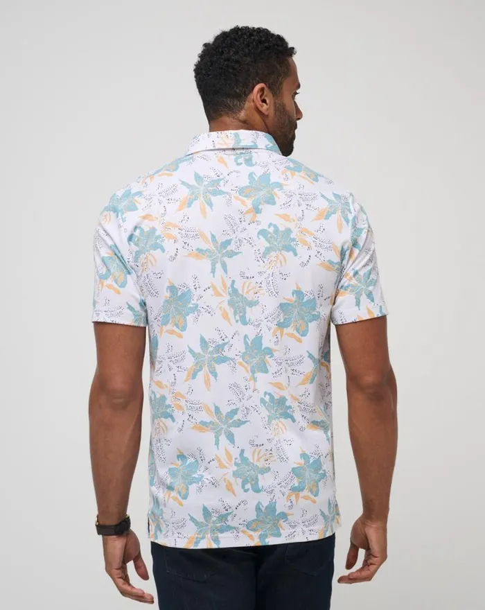 Men PARADISE PEAK POLO White TravisMathew Polos