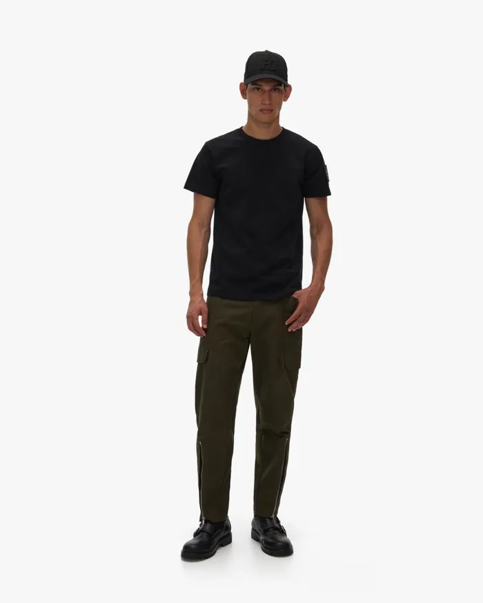 Men Patch Tee Basalt Black Helmut Lang TShirts