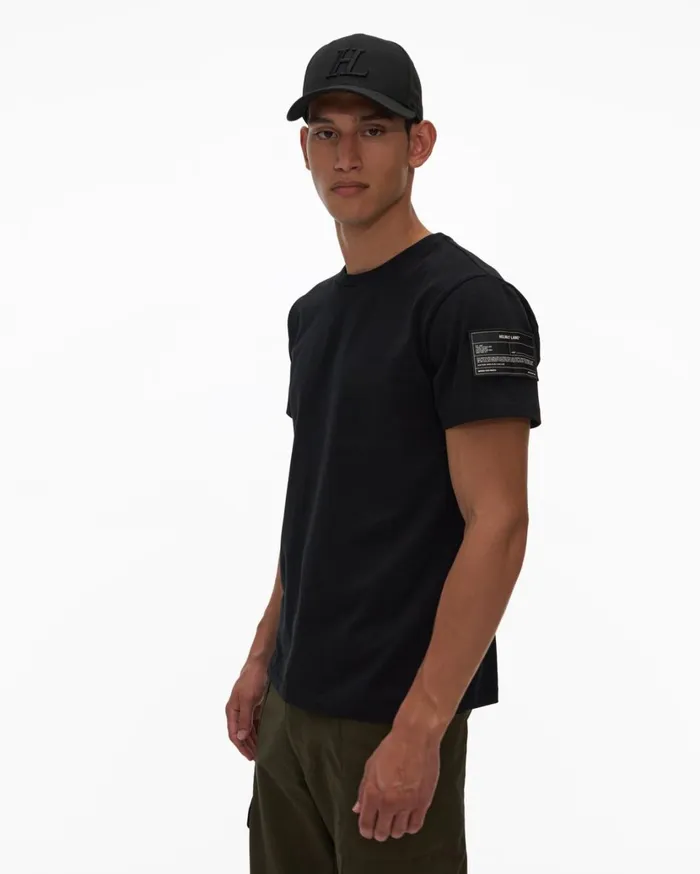 Men Patch Tee Basalt Black Helmut Lang TShirts