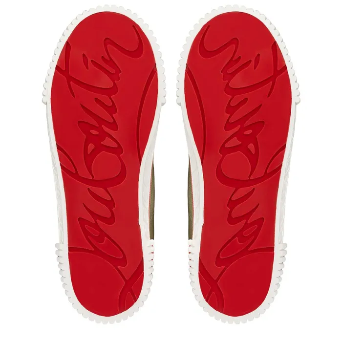 Men Pedro Hightop Sneakers 8211 Fabric 8211 Sierra Brown Christian Louboutin High Top Sneakers