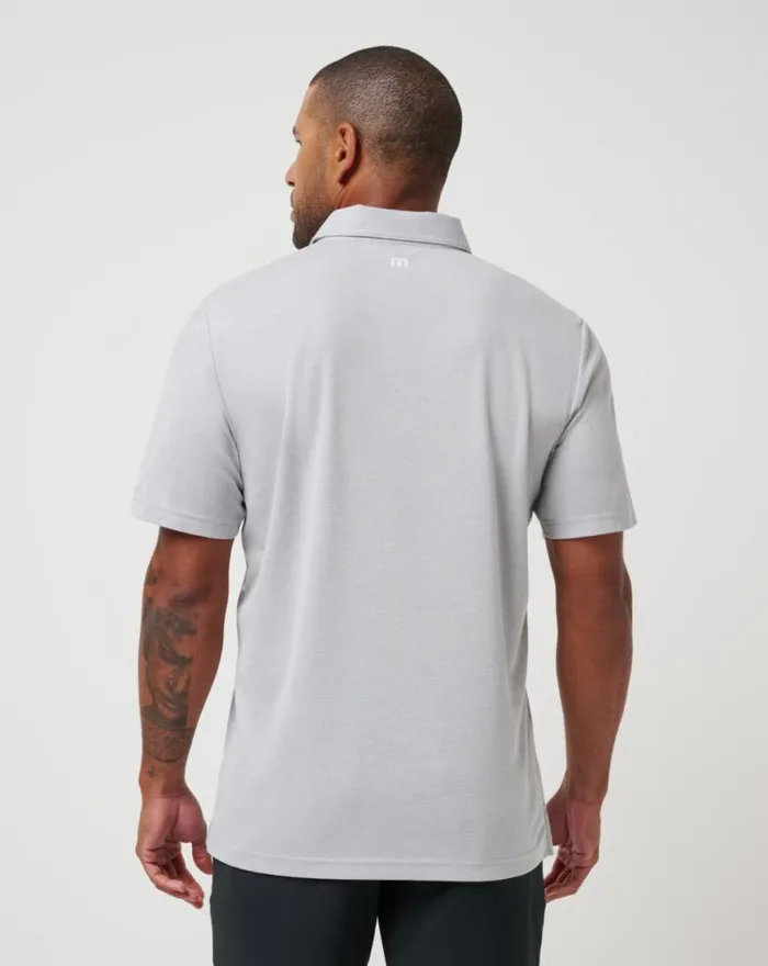 Men PITTSBURGH PIRATES PLAYOFF PITCH POLO Heather Grey TravisMathew Polos