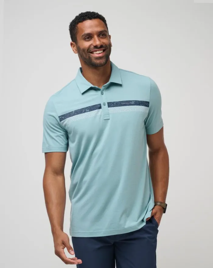 Men PLANNED ACTIVITY POLO Cameo TravisMathew Polos