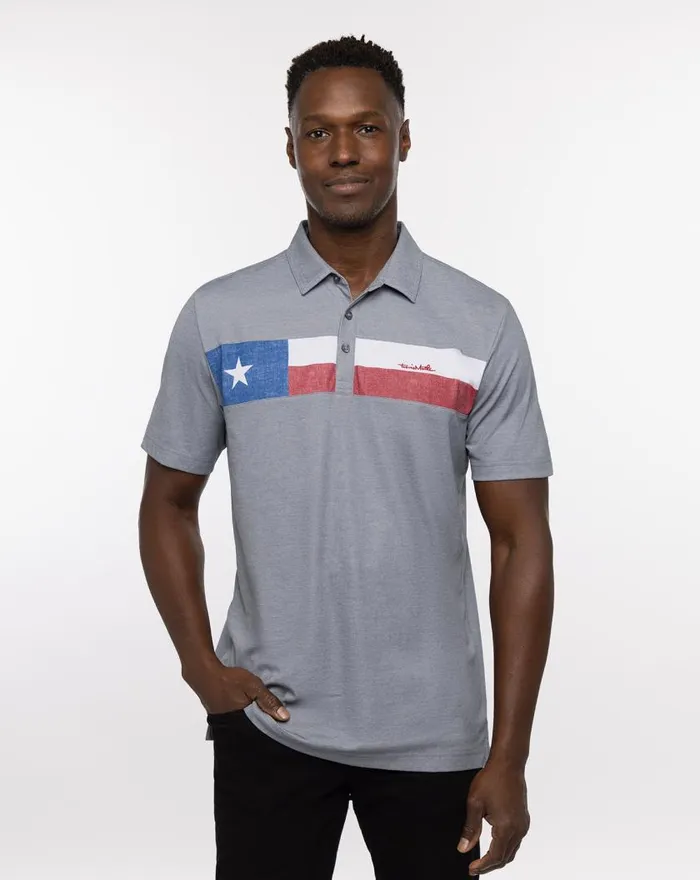 Men RATTLER POLO Heather Quiet Shade TravisMathew Polos