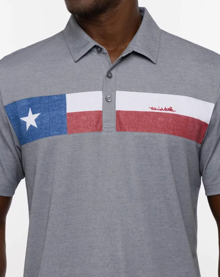 Men RATTLER POLO Heather Quiet Shade TravisMathew Polos