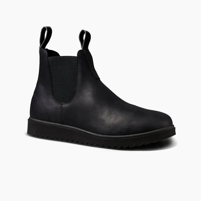 Men Reef Boots Otis All Black Leather Men Reef Boots Otis All Black Leather