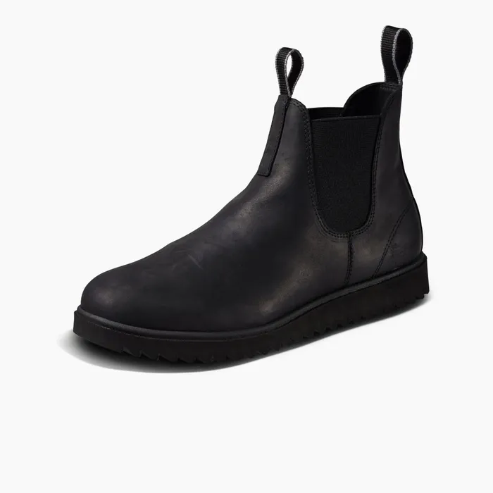 Men Reef Boots Otis All Black Leather Men Reef Boots Otis All Black Leather