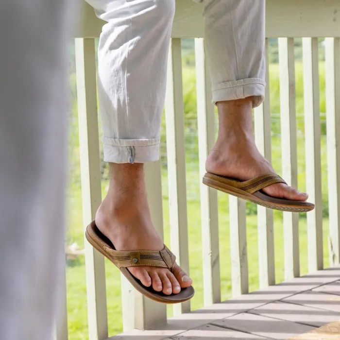 Men Reef Flip Flops Cushion Lux Toffee Men Reef Flip Flops Cushion Lux Toffee