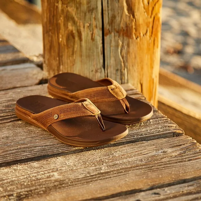 Men Reef Flip Flops Cushion Lux Toffee Men Reef Flip Flops Cushion Lux Toffee