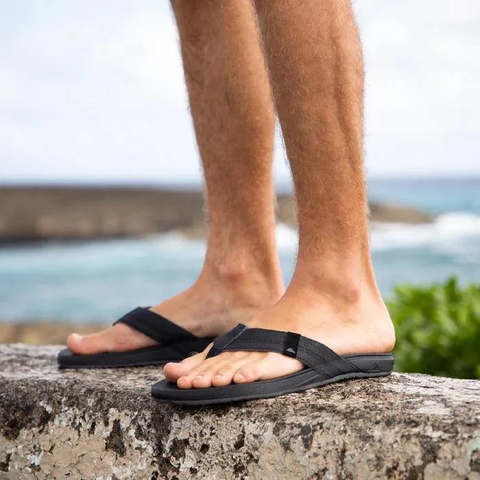 Men Reef Flip Flops Cushion Phantom Black Men Reef Flip Flops Cushion Phantom Black