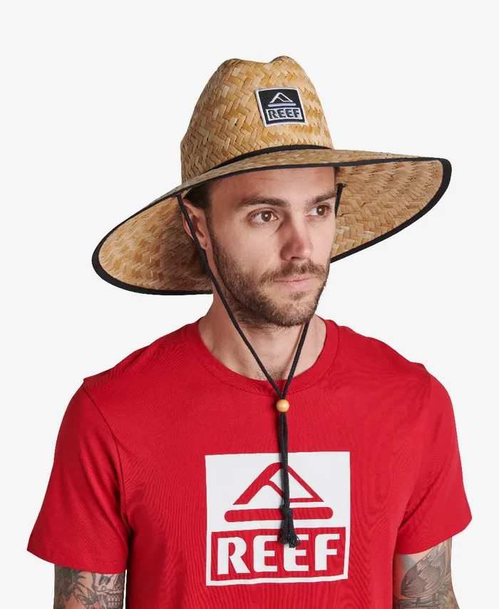 Men Reef Hats and Beanies Downpour Straw Hat Caviar Men Reef Hats and Beanies Downpour Straw Hat Caviar