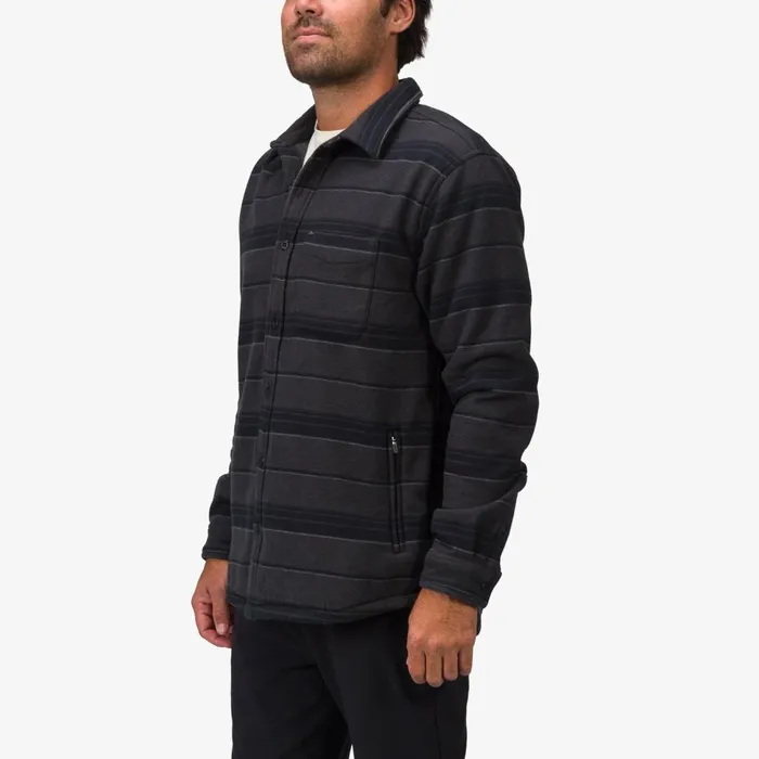 Men Reef Outerwear Bartlett Woven Jacket Caviar Men Reef Outerwear Bartlett Woven Jacket Caviar