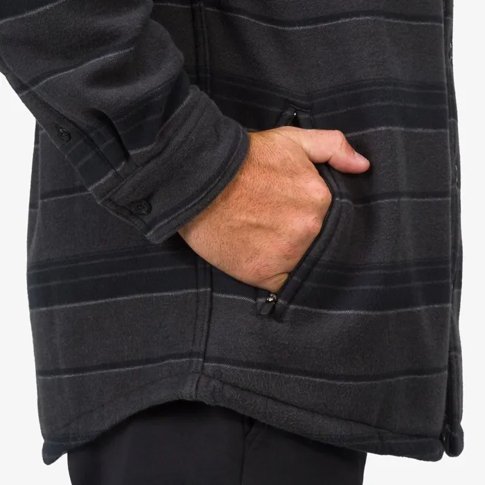 Men Reef Outerwear Bartlett Woven Jacket Caviar Men Reef Outerwear Bartlett Woven Jacket Caviar