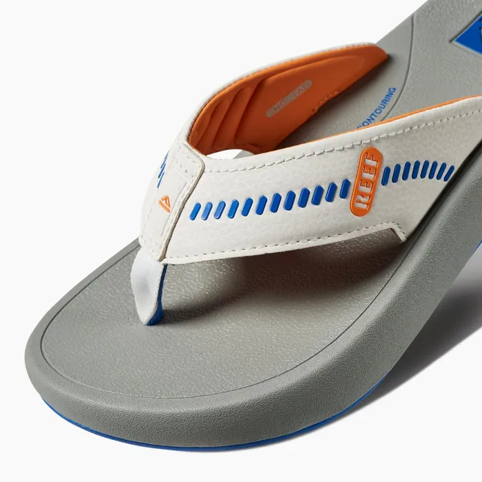 Men Reef Sandals Cruiser Bluewhiteorange Men Reef Sandals Cruiser Bluewhiteorange