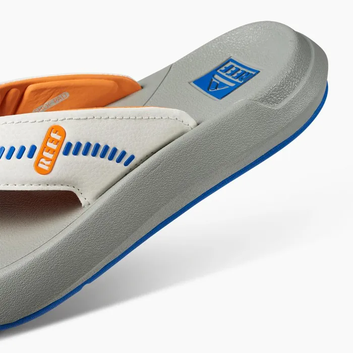 Men Reef Sandals Cruiser Bluewhiteorange Men Reef Sandals Cruiser Bluewhiteorange