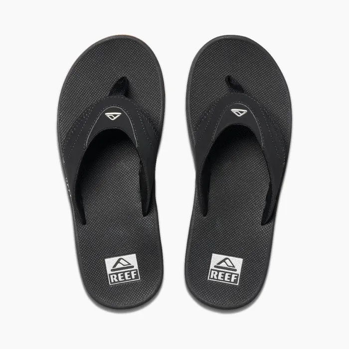 Men Reef Sandals Fanning Blacksilver Men Reef Sandals Fanning Blacksilver