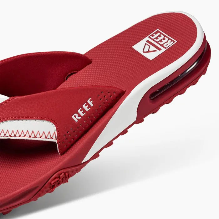 Men Reef Sandals Fanning Pregame Crimsonwhite Men Reef Sandals Fanning Pregame Crimsonwhite