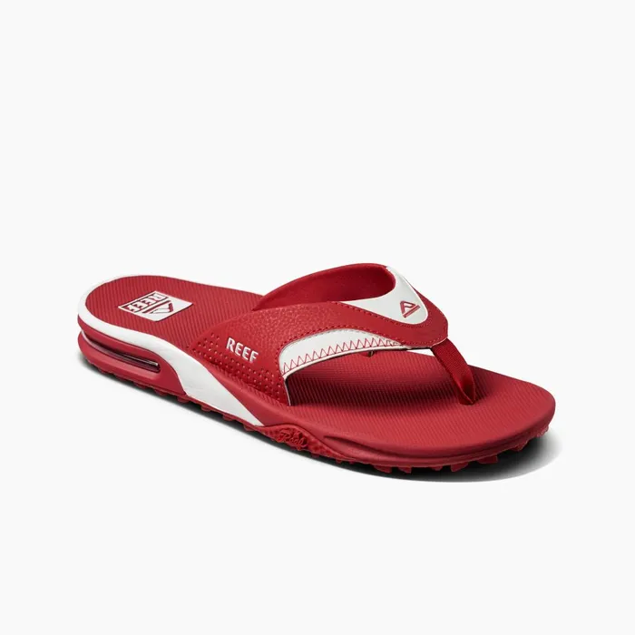 Men Reef Sandals Fanning Pregame Crimsonwhite Men Reef Sandals Fanning Pregame Crimsonwhite