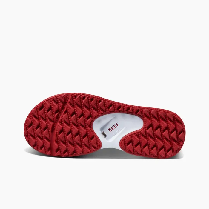Men Reef Sandals Fanning Pregame Crimsonwhite Men Reef Sandals Fanning Pregame Crimsonwhite