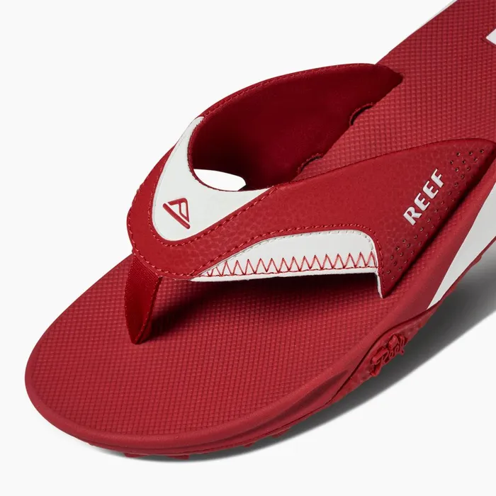 Men Reef Sandals Fanning Pregame Crimsonwhite Men Reef Sandals Fanning Pregame Crimsonwhite