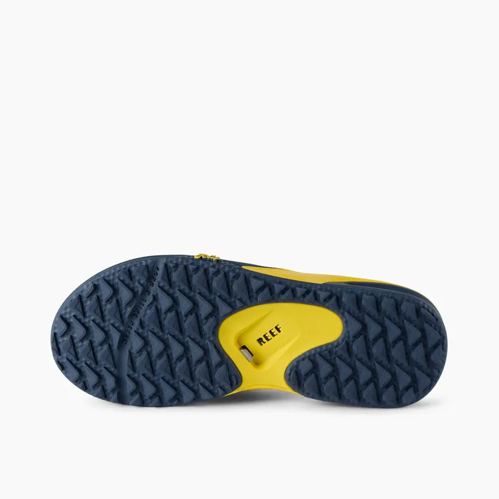 Men Reef Sandals Fanning Pregame Navyyellow Men Reef Sandals Fanning Pregame Navyyellow