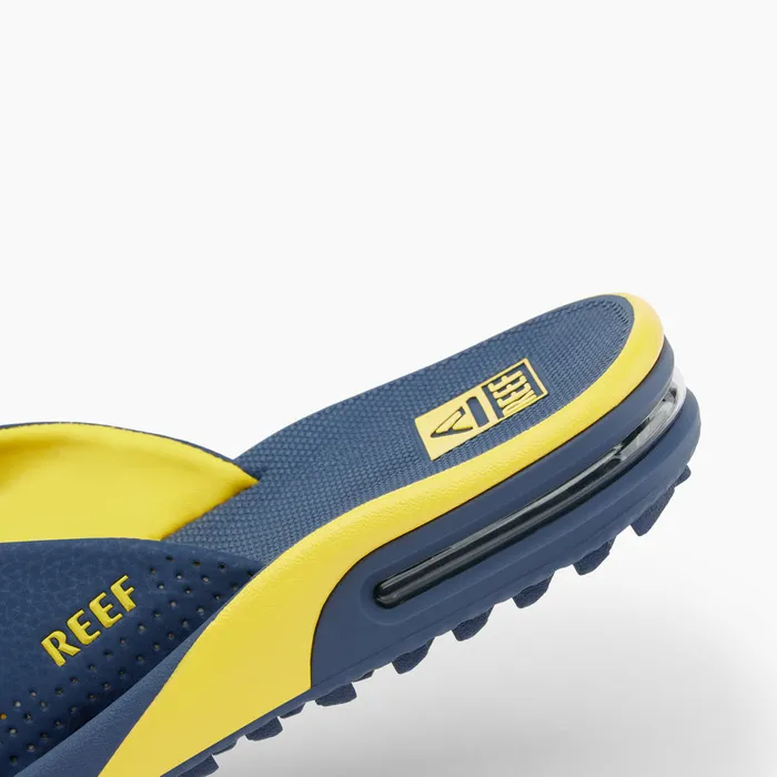 Men Reef Sandals Fanning Pregame Navyyellow Men Reef Sandals Fanning Pregame Navyyellow