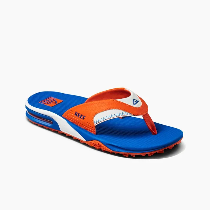Men Reef Sandals Fanning Pregame Orangeblue Men Reef Sandals Fanning Pregame Orangeblue