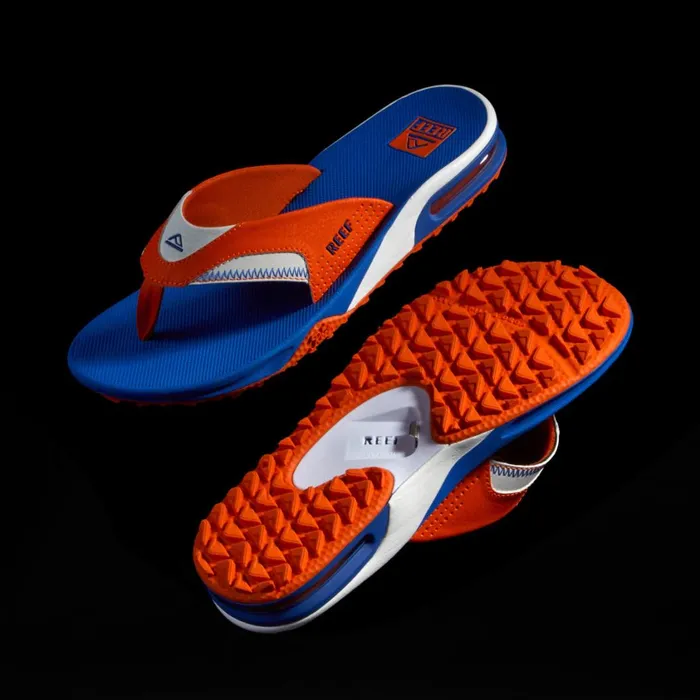 Men Reef Sandals Fanning Pregame Orangeblue Men Reef Sandals Fanning Pregame Orangeblue