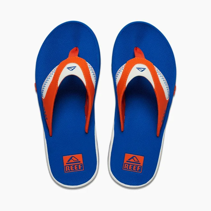 Men Reef Sandals Fanning Pregame Orangeblue Men Reef Sandals Fanning Pregame Orangeblue
