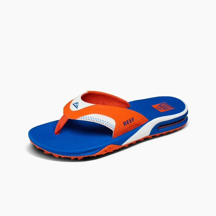 Men Reef Sandals Fanning Pregame Orangeblue Men Reef Sandals Fanning Pregame Orangeblue