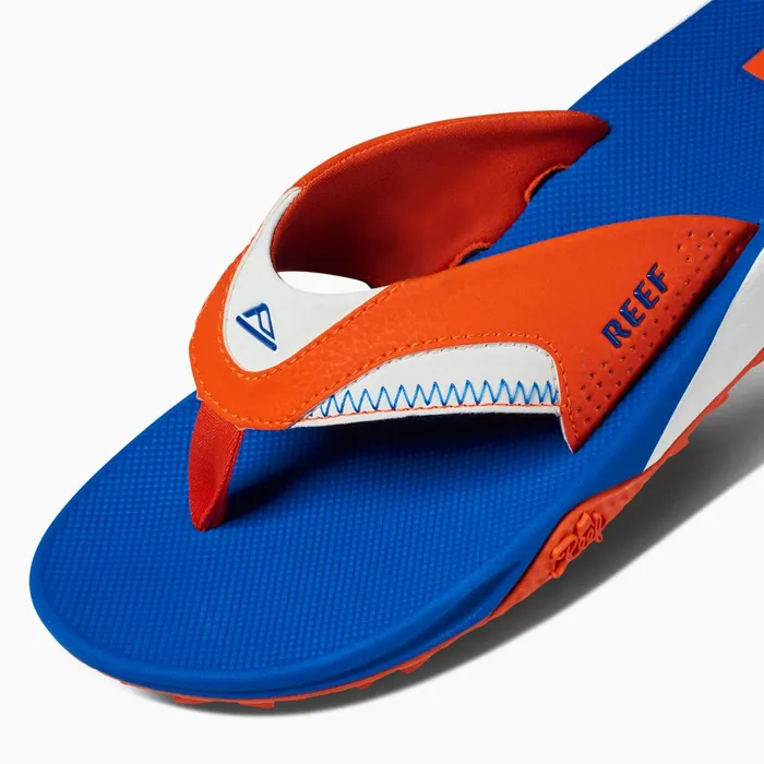 Men Reef Sandals Fanning Pregame Orangeblue Men Reef Sandals Fanning Pregame Orangeblue