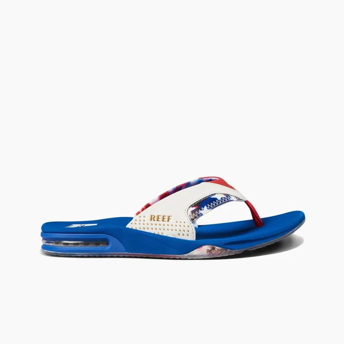 Men Reef Sandals Fanning Red White And Blue