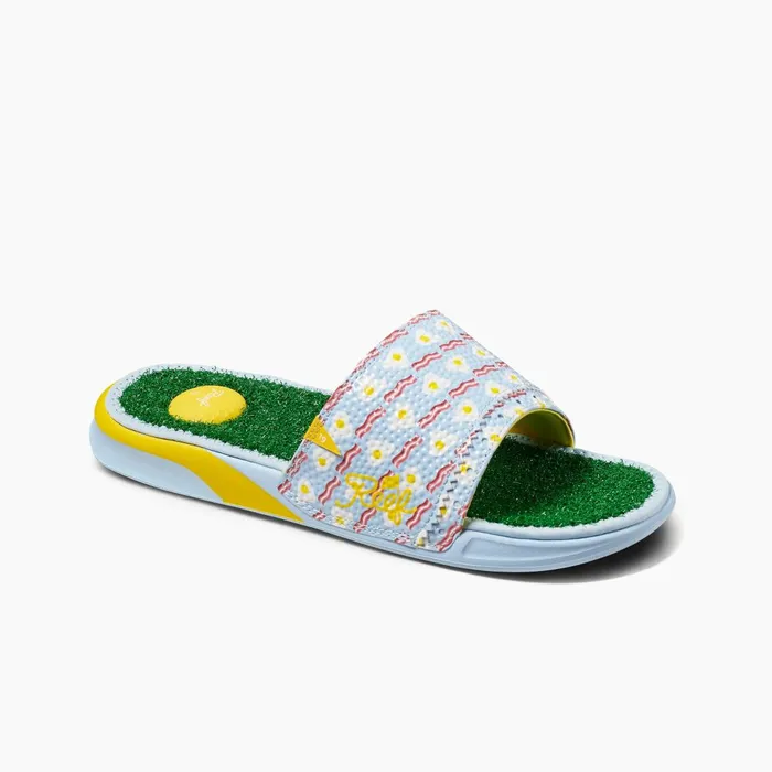 Men Reef Sandals Mulligan Slide Breakfast Ball Men Reef Sandals Mulligan Slide Breakfast Ball
