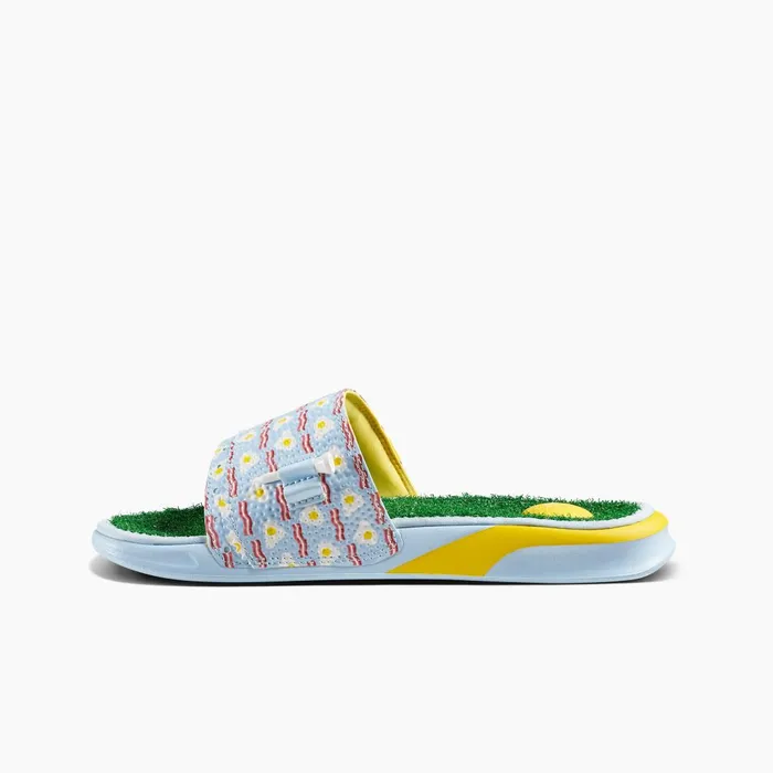 Men Reef Sandals Mulligan Slide Breakfast Ball Men Reef Sandals Mulligan Slide Breakfast Ball