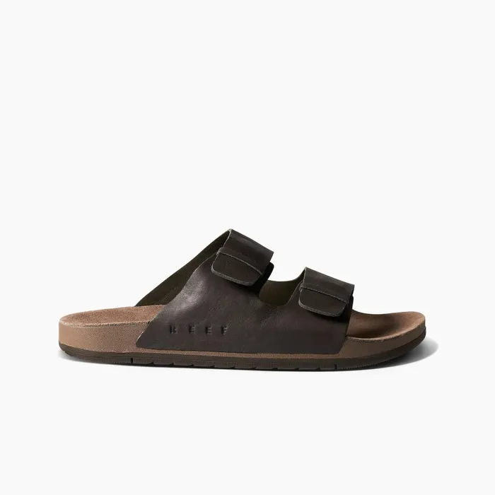 Men Reef Sandals Ojai Two Bar Brown Leather