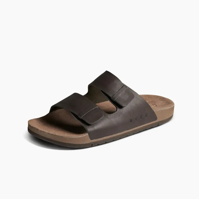 Men Reef Sandals Ojai Two Bar Brown Leather Men Reef Sandals Ojai Two Bar Brown Leather