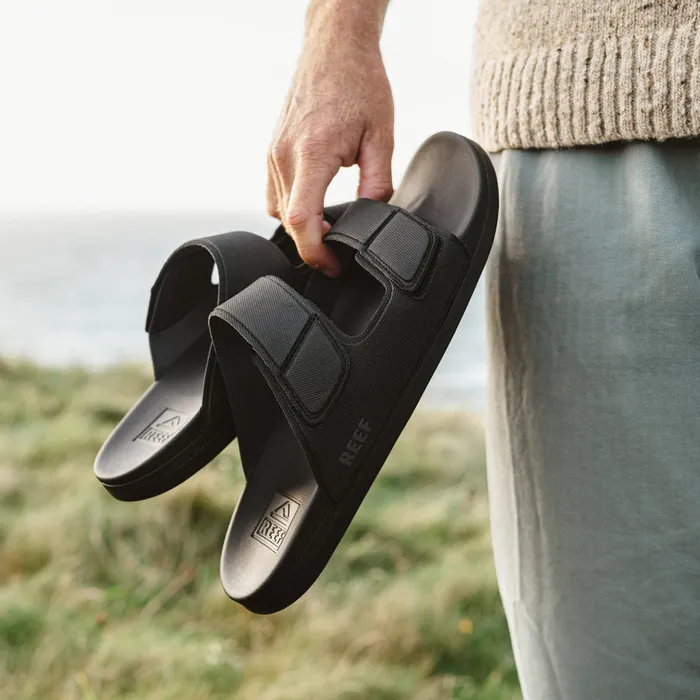 Men Reef Slides Cushion Tradewind Black Men Reef Slides Cushion Tradewind Black