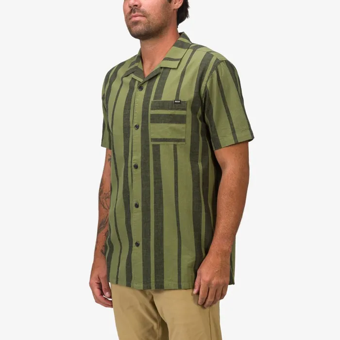 Men Reef TShirts and Shirts Angelo Short Sleeve Camp Shirt Olivine Men Reef TShirts and Shirts Angelo Short Sleeve Camp Shirt Olivine