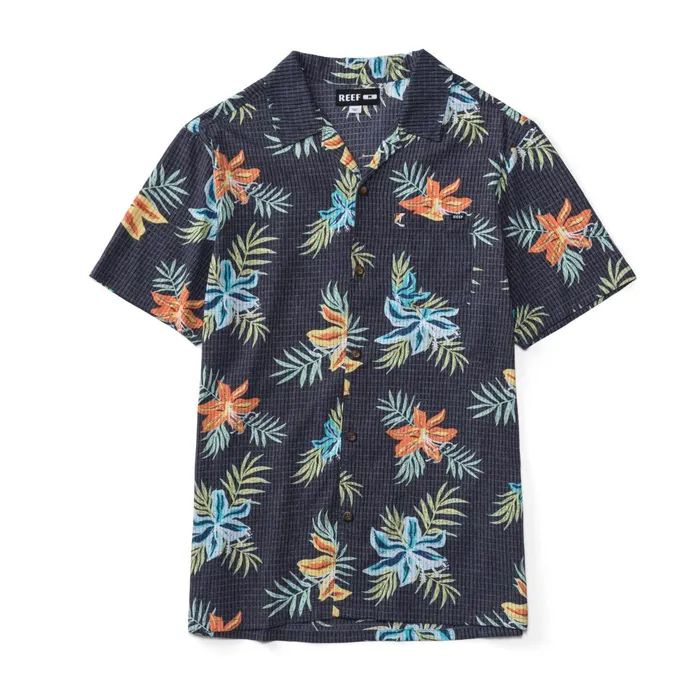 Men Reef TShirts and Shirts Arroyo Short Sleeve Shirt Caviar Men Reef TShirts and Shirts Arroyo Short Sleeve Shirt Caviar